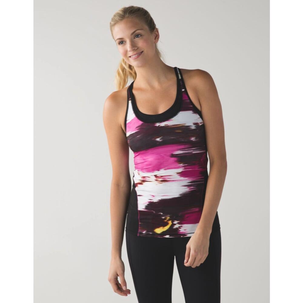 NEW Lululemon Cool Racerback SE Shine On in Pigment Wind Berry Rumble Multi 10